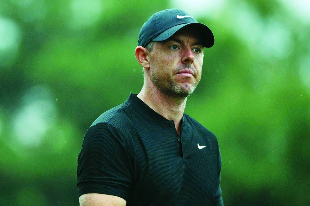 Rory McIlroy of Northern Ireland looks on while playing the third hole during the pro-am prior to the FedEx St. Jude Championship at TPC Southwind on Wednesday in Memphis, Tennessee. (Getty Images via AFP)