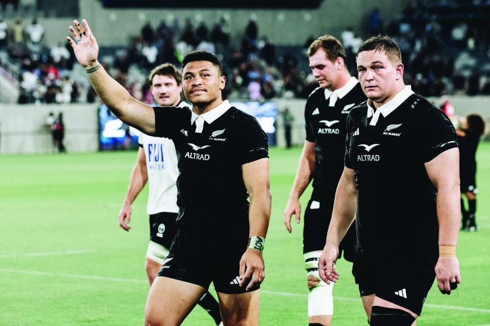 All Blacks players during one of their recent games in the build-up to the new season in San Diego last month. The All Blacks take on Argentina in their Rugby Championship match on Saturday. (@AllBlacks) 