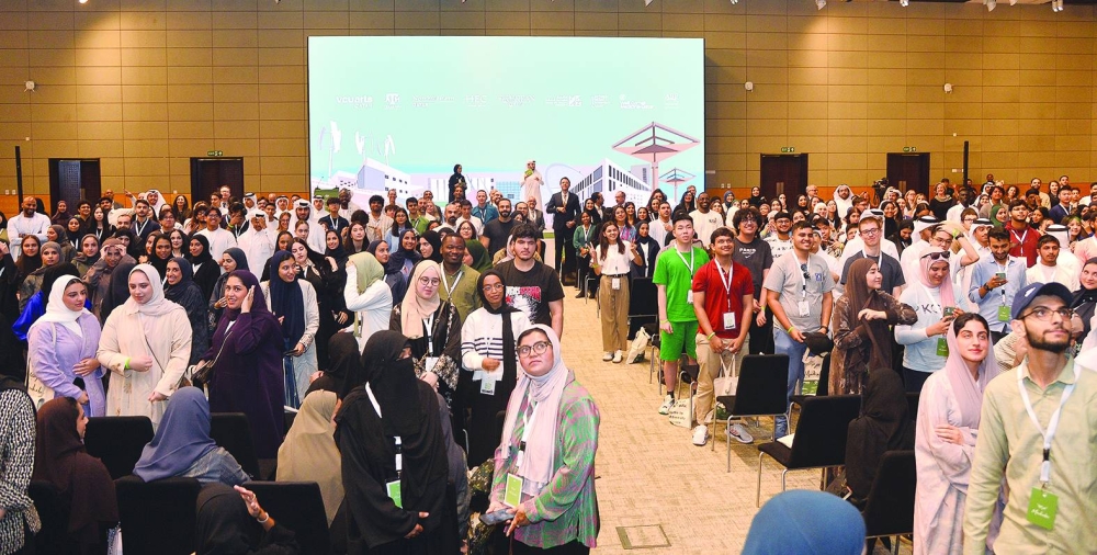 Students from various universities at Education City at the Marhaba event on Sunday. PICTURES: Shaji Kayamkulam