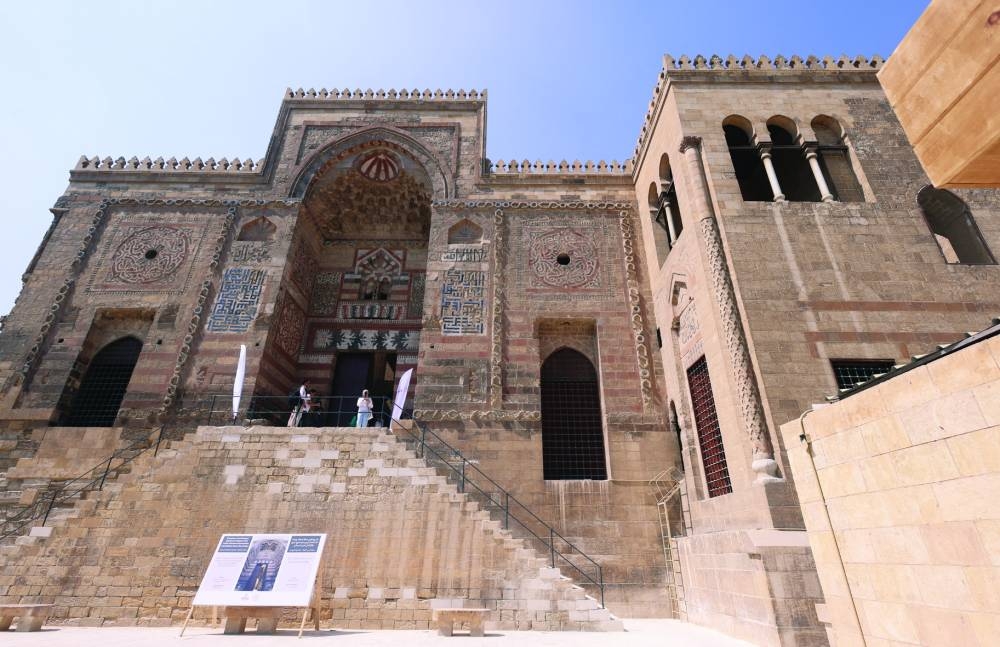 A general view of a restoration project at the historic Bimaristan Al-Muayyad Sheikh, one of the oldest hospitals following extensive renovations carried out in partnership between Egypt's Tourism and Antiquities Ministry and the United States Agency for International Development (USAID), ensuring sustainable management of historic sites at Souk al-Silah district in Old Cairo.