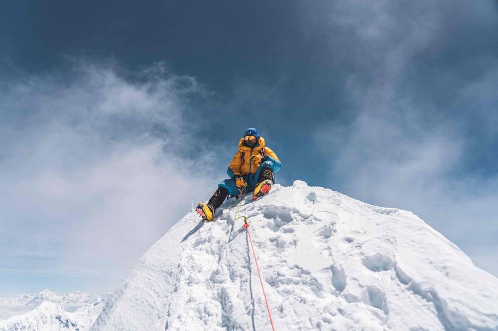 Nima Rinji Sherpa at Mount Annapurna. AFP/ 14 Peaks Expedition