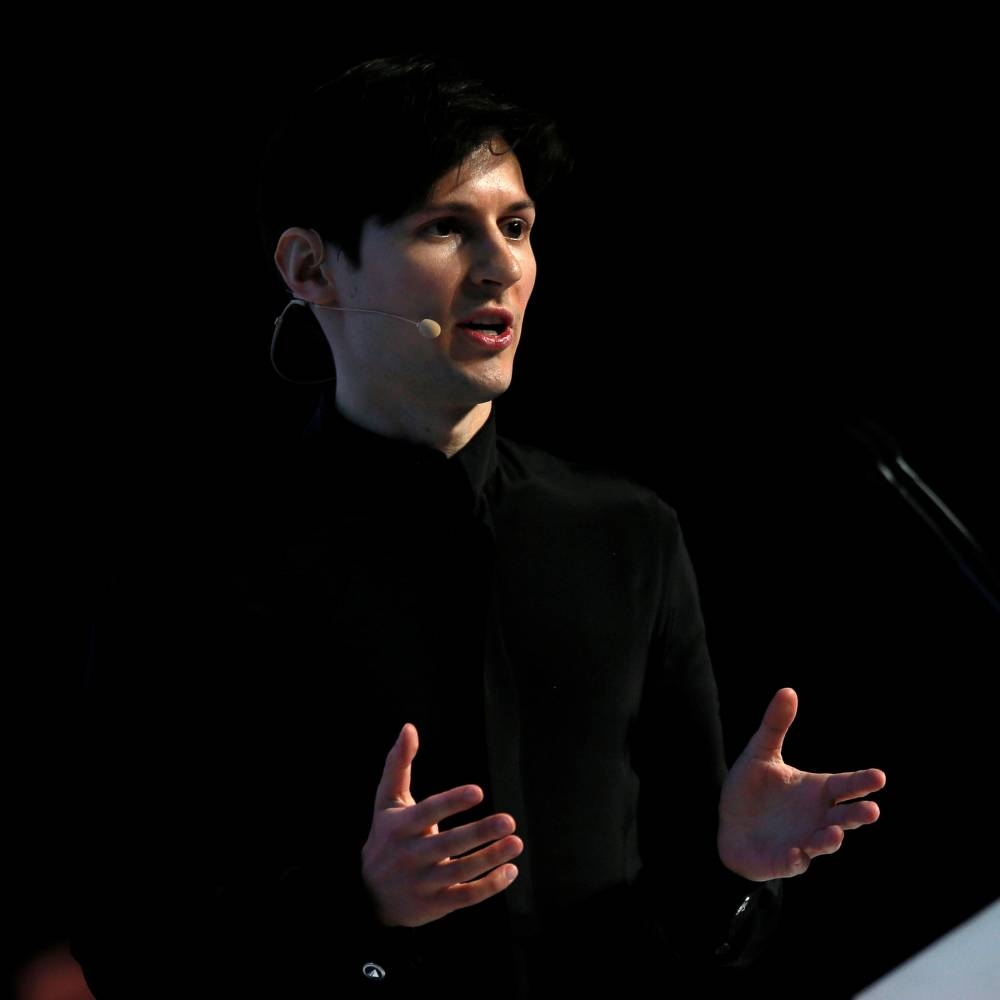 Founder and CEO of Telegram Pavel Durov delivers a keynote speech during the Mobile World Congress in Barcelona, Spain February 23, 2016. File photo/REUTERS