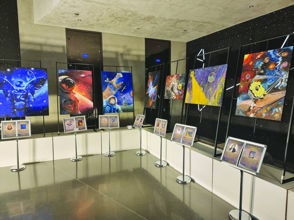 The exhibition showcases an array of stunning artworks and photographs that explore the wonders of space. PICTURES: Joey Aguilar