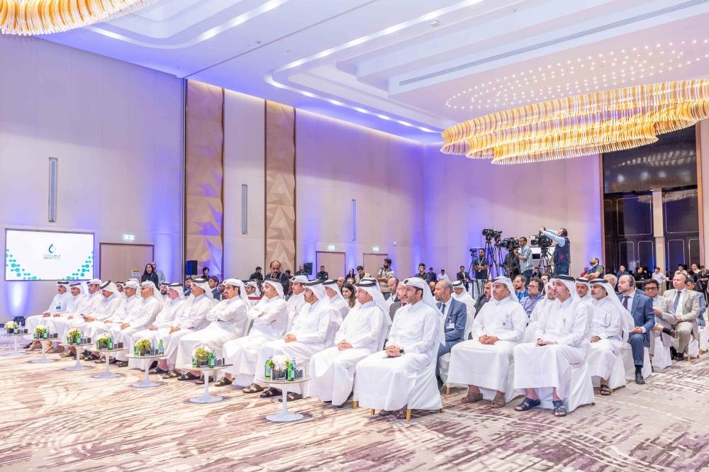 Senior QatarEnergy executives at the ceremony, which was held the company's headquarters Sunday.