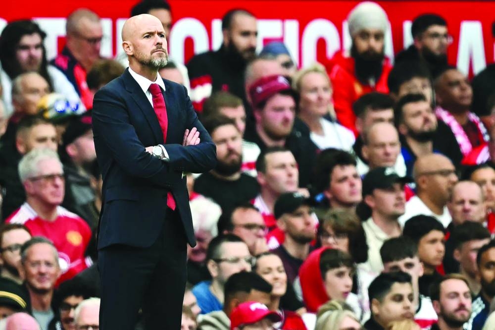 
Manchester United’s chastening 3-0 home defeat at the hands of Liverpool left Erik ten Hag’s men languishing 14th in the Premier League table just three games into the season. (AFP) 