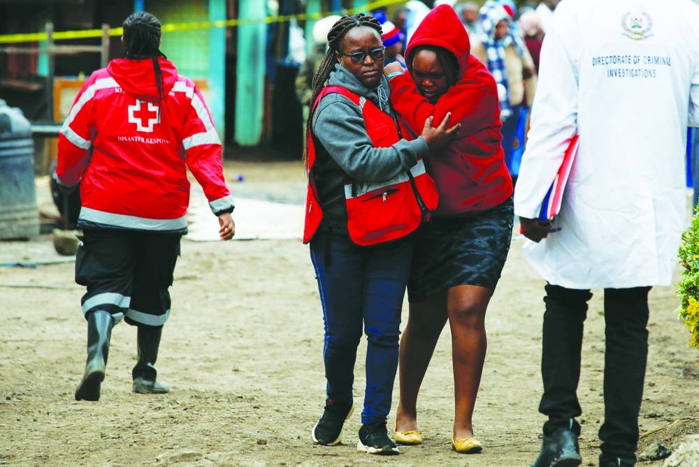Parents of pupils at the Hillside Endarasha Academy.