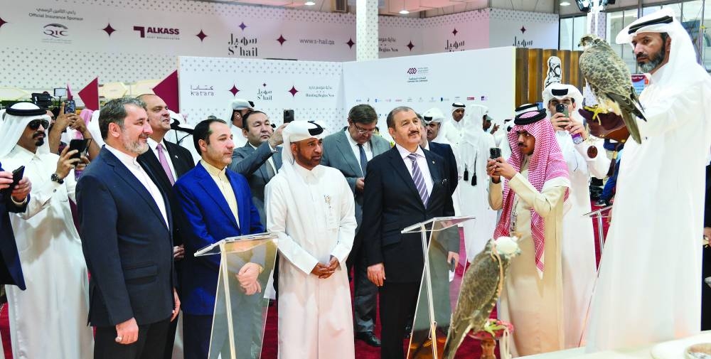 Katara general manager and organising committee chairman Prof Dr Khalid bin Ibrahim al-Sulaiti and other dignitaries tour S'hail 2024 Tuesday. PICTURES: Shaji Kayamkulam