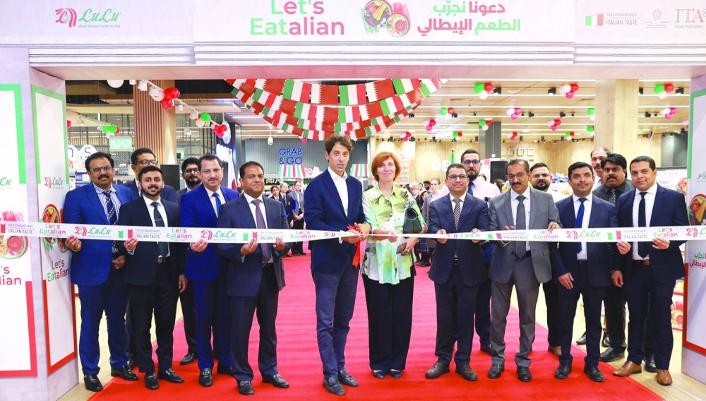 The festival was inaugurated at Lulu Hypermarket’s Pearl Island branch by Italian ambassador Paolo Toschi, alongside Lulu Group International-Global Operations director Dr Mohamed Althaf and Italian Trade commissioner Paola Lisi, in the presence of esteemed guests. PICTURE: Thajudheen