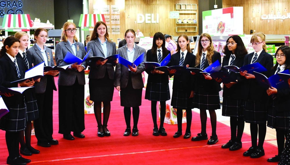 The inaugural ceremony was enlivened by live musical performances from students of King’s College Doha, adding to the festive atmosphere. The performances were led by Italian professor Corinna Mologni, with the ensemble performing a string quartet downstairs featuring "Bourrée" by Handel and "O mio Babbino caro" from Gianni Schicchi by Puccini. This was followed by the Qatar National Anthem, and the Crescendo Opera Ensemble’s rendition of the Italian National Anthem and "Saria Possibile?" from Elisir d'amore by Donizetti. PICTURE: Thajudheen