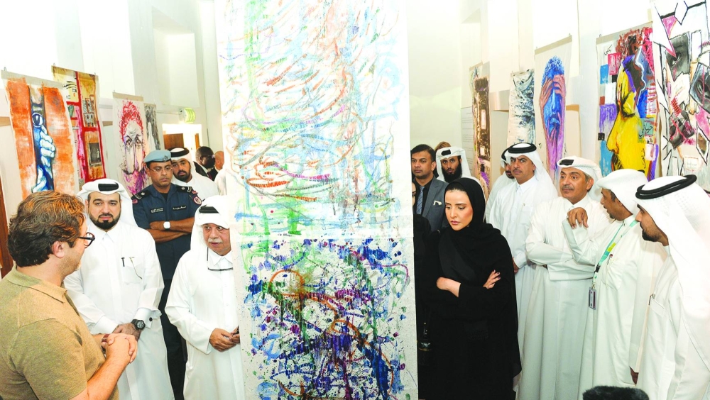 The exhibition, which forms part of the initiatives and partnerships between the two organisations, aims to promote community awareness about mental health, focusing on substance disorders. PICTURES: Shaji Kayamkulam.