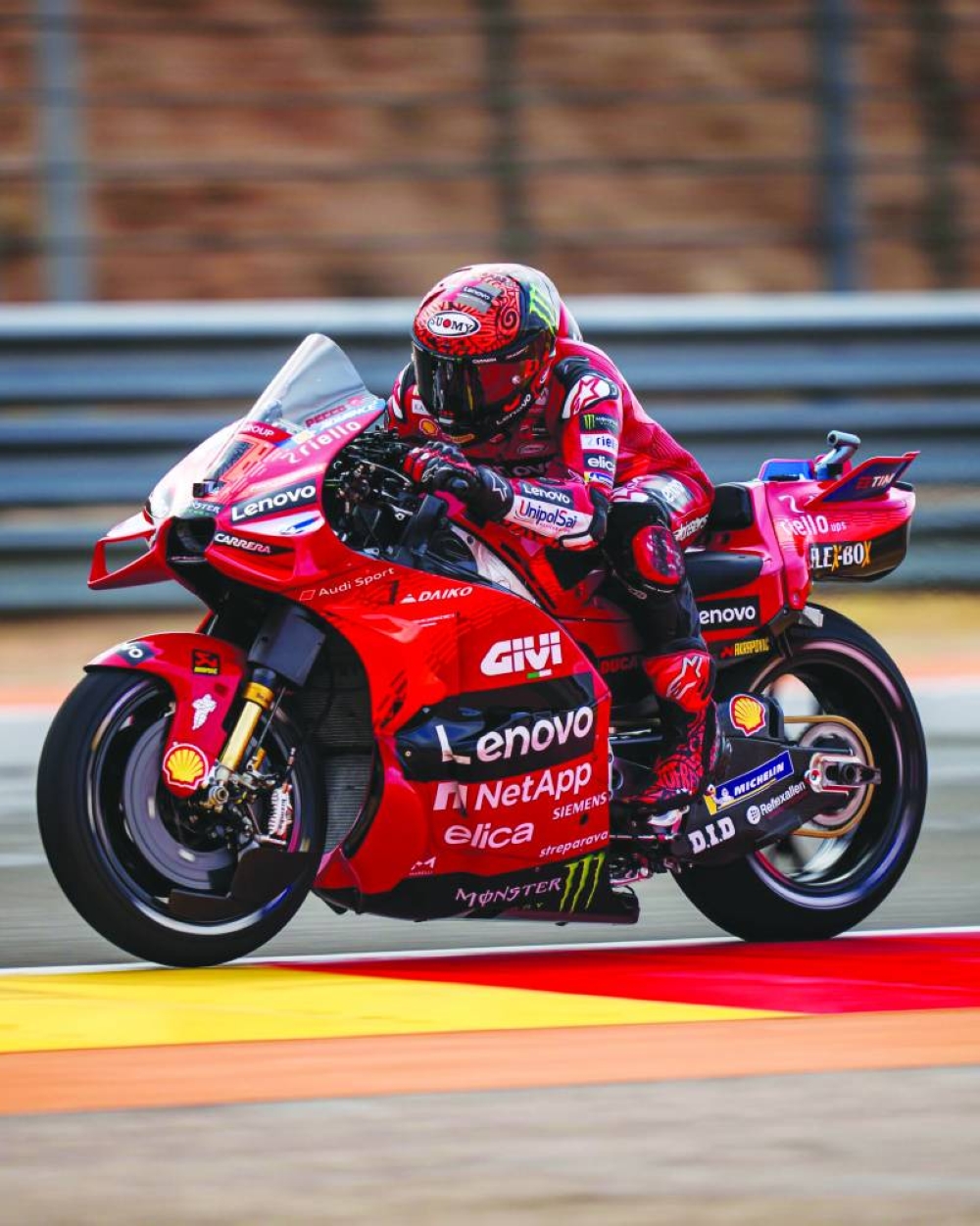 
Defending champion Francesco Bagnaia is seven points behind Jorge Martin ahead of this weekend’s Emilia-Romagna MotoGP. 