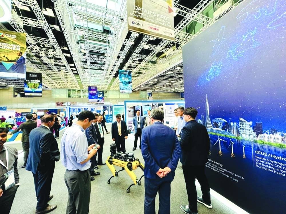 Hyundai E & C unveiled Spot at the expo as part of its ongoing testing phase (supplied pictures).