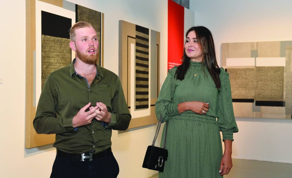 ‘Art is About Art’ curators Dirk van Lierop and Alejandra Barillas at the event. PICTURES: Shaji Kayamkulam