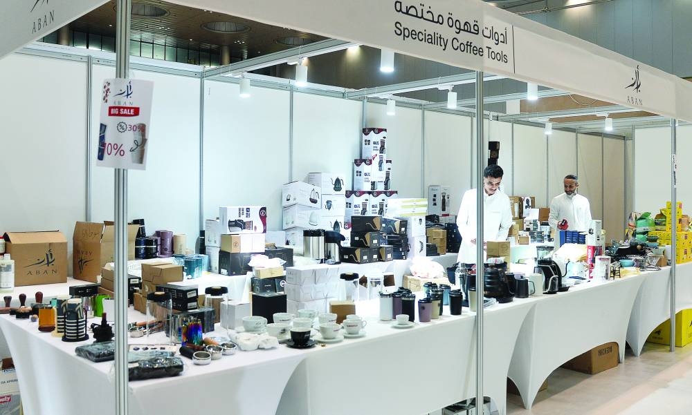 Several companies display their products at the exhibition.