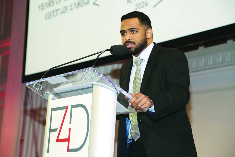 Ahmed al-Hajari attends Fashion 4 Development's 4th Annual Sustainable Goals Banquet  in New York.