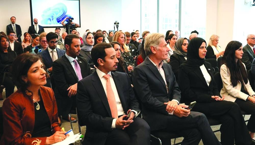 Right: HE Lolwah bint Rashid bin Mohammed AlKhater,Tom Malinowski  and other dignitaries at the event.