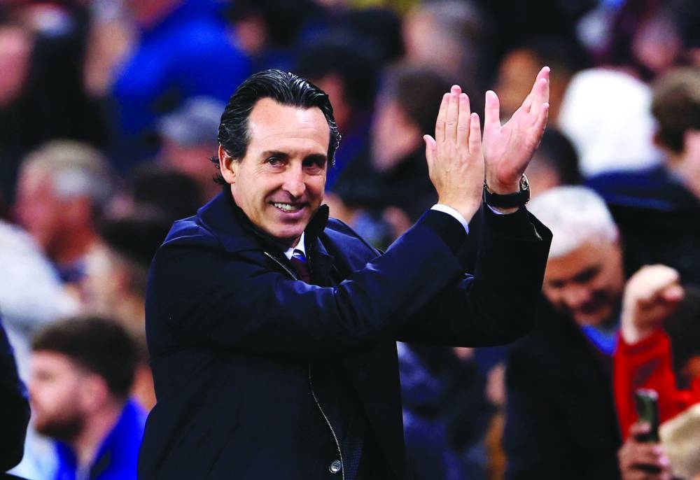 
Aston Villa’s fortunes have been transformed in less than two years since Unai Emery took charge, catapulting the Birmingham club from battling relegation at the bottom of the Premier League to finishing in the top four last season. (Reuters) 