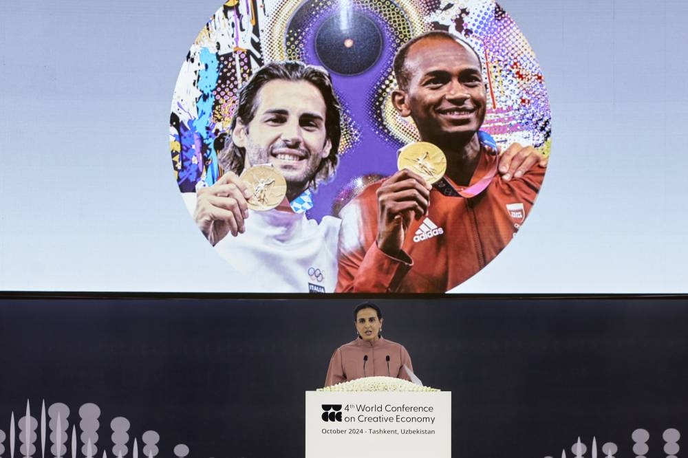 HE Sheikha Al Mayassa bint Hamad bin Khalifa al-Thani attending  Fourth World Conference on Creative Economy (WCCE) in Tashkent.