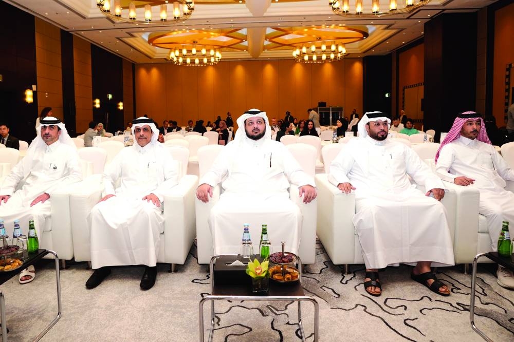 A view of the gathering.