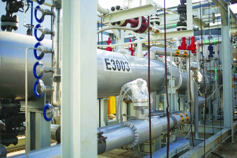 
A view shows installations at the hydrogen plant of Hevolucion, a company which will start producing one tonne of clean hydrogen daily in November, in Sabaneta, on the outskirts of Medellin, Colombia. 