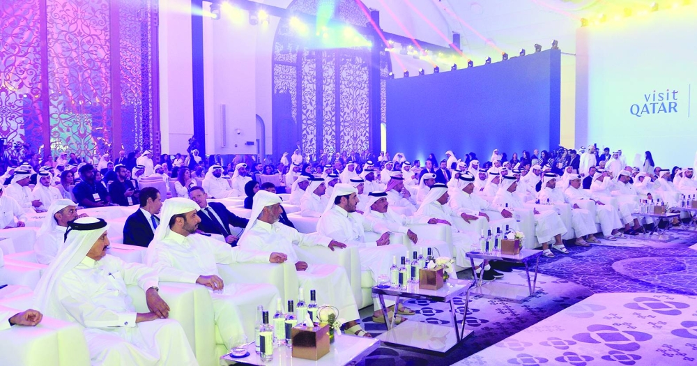 Dignitaries at QT's unveiling of the Tourism Roadmap on Monday. PICTURE: Shaji Kayamkulam