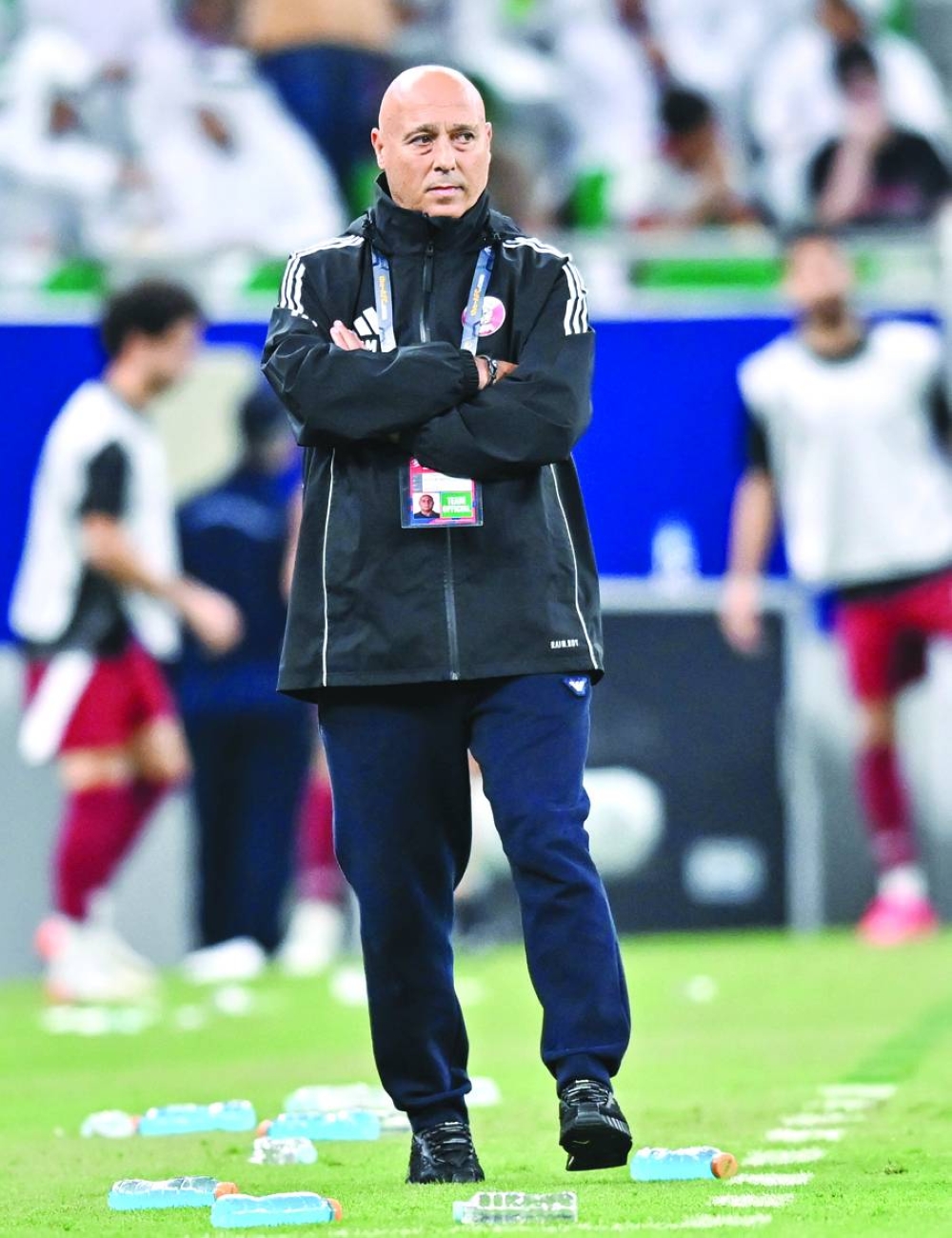
Qatar coach Marquez Lopez.  