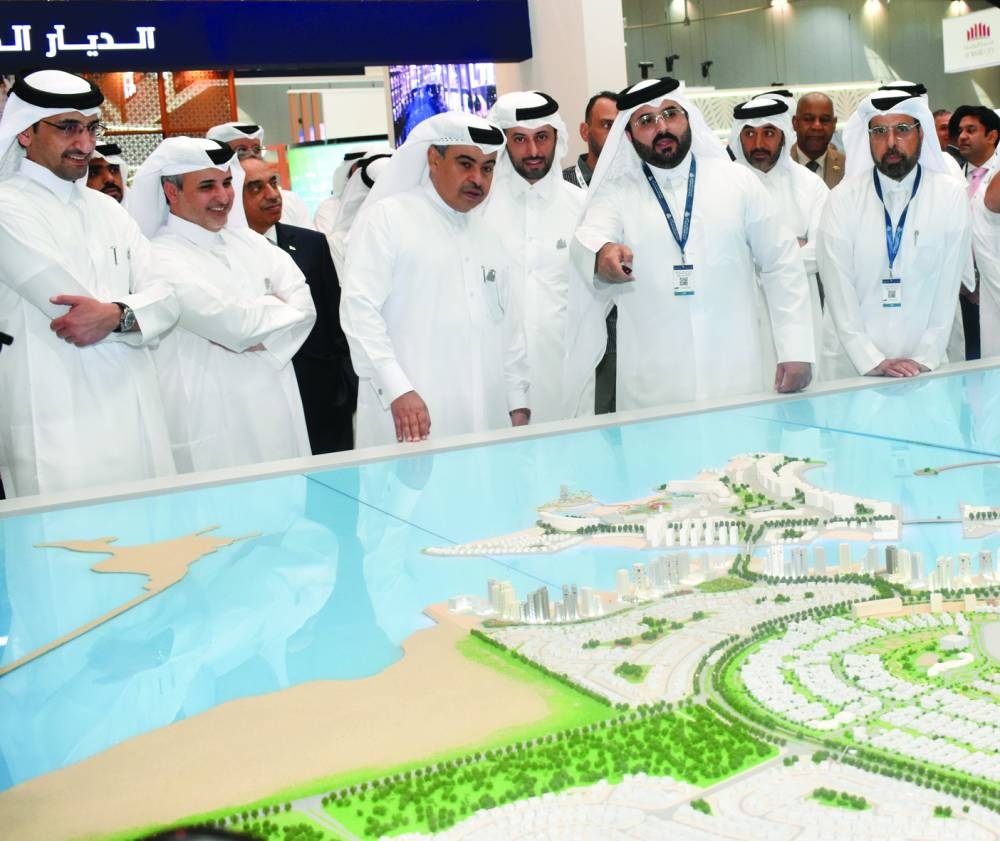 The three-day real estate exhibition, which is being held under the patronage of HE the Prime Minister and Minister of Foreign Affairs Sheikh Mohammed bin Abdulrahman bin Jassim al-Thani, witnessed the participation of several ministry officials, major developers, and international delegates. PICTURE: Thajudheen
