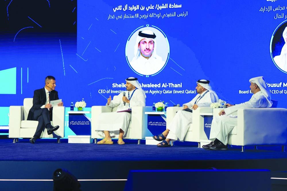 During the forum, Invest Qatar CEO Sheikh Ali Alwaleed al-Thani participated in a panel titled ‘The National Economy: Development and Investment Opportunities’, alongside Yousuf Mohamed al-Jaida, CEO of Qatar Financial Centre (QFC), and Sheikh Mohammed bin Hamad bin Faisal al-Thani, CEO of Qatar Free Zones Authority (QFZ).