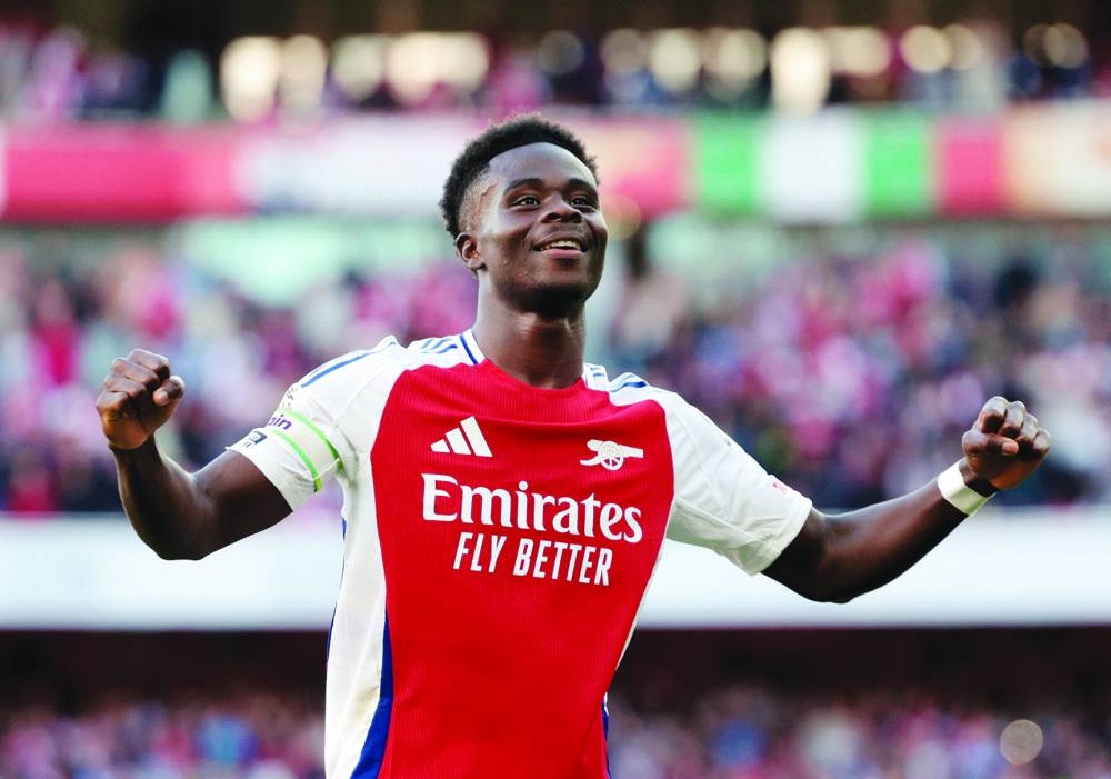Arsenal's Bukayo Saka. (Reuters)