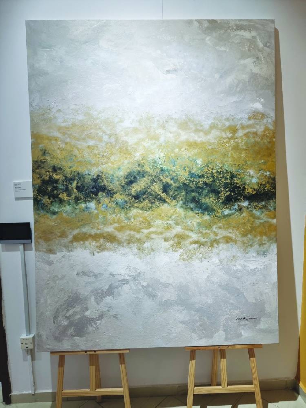 Maria Sapien's painting on display. PICTURE: Joey Aguilar