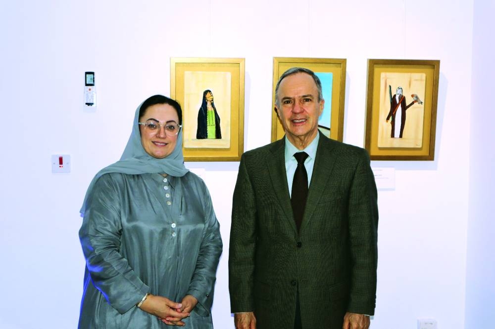 Guillermo Ordorica with  Maria T Costatini al-Bader at the event. - supplied photo