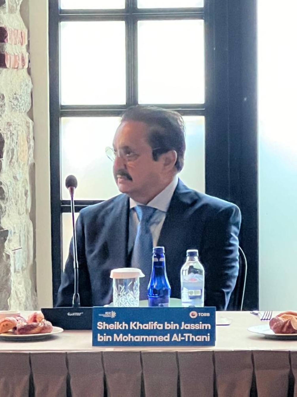 International Chamber of Commerce Qatar  chairman Sheikh Khalifa bin Jassim al-Thani during the ICC World Chambers Federation Europe & Asia Regional Summit and its sideline events held recently in Istanbul, Türkiye.