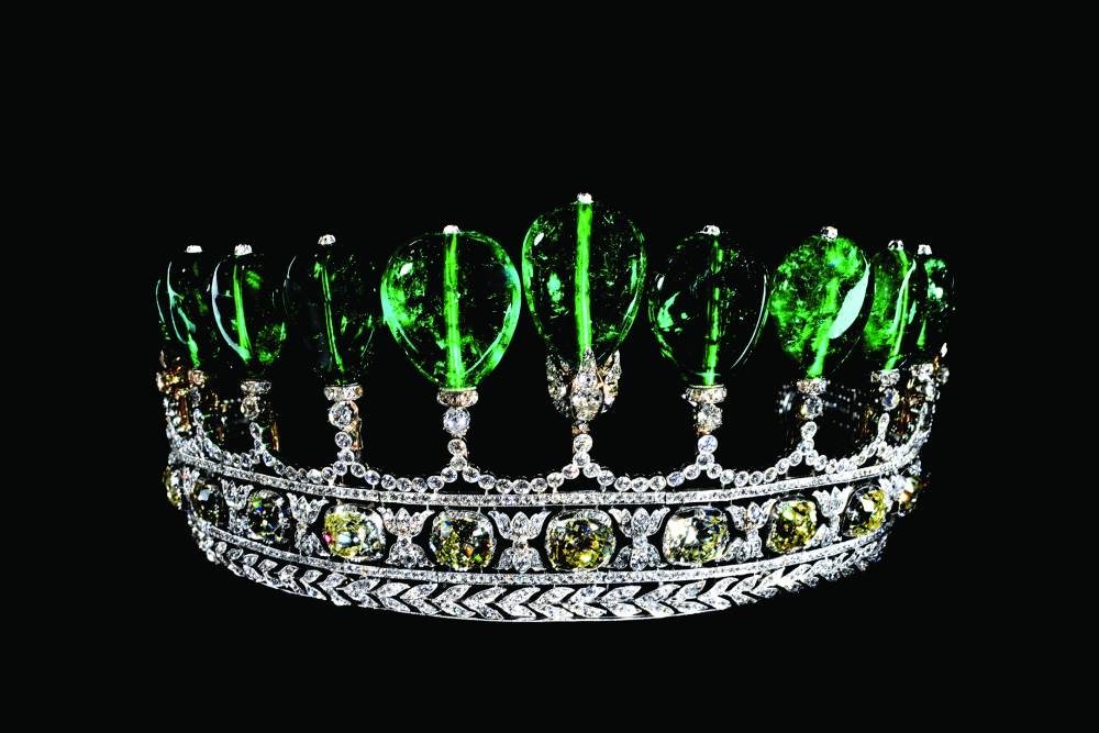 Emerald and Diamond Tiara