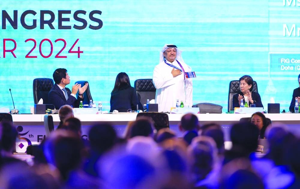 
Ali Al-Hitmi at the 85th FIG Congress, which is being hosted by Qatar. 