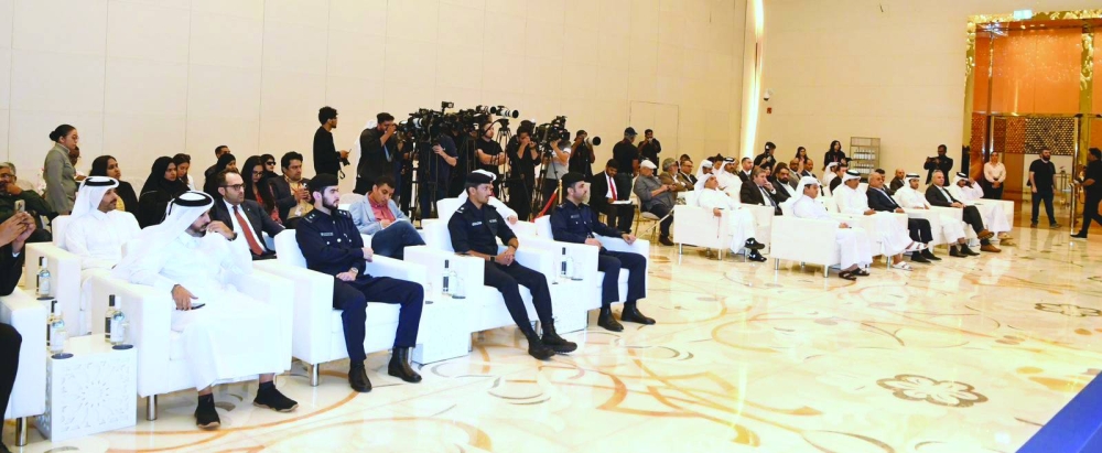 A view of the officials at the event.