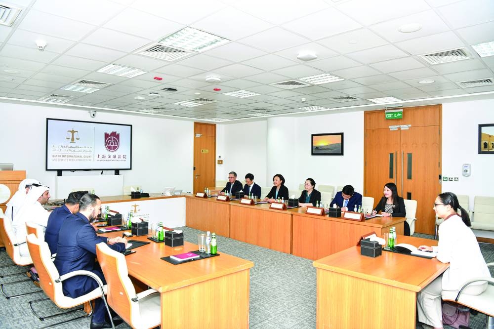 Meeting of the Qatar International Court and Dispute Resolution Centre with Chinese judicial delegation