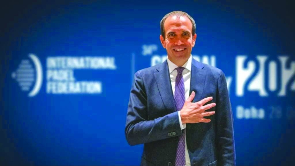 Luigi Carraro, President of the International Padel Federation.