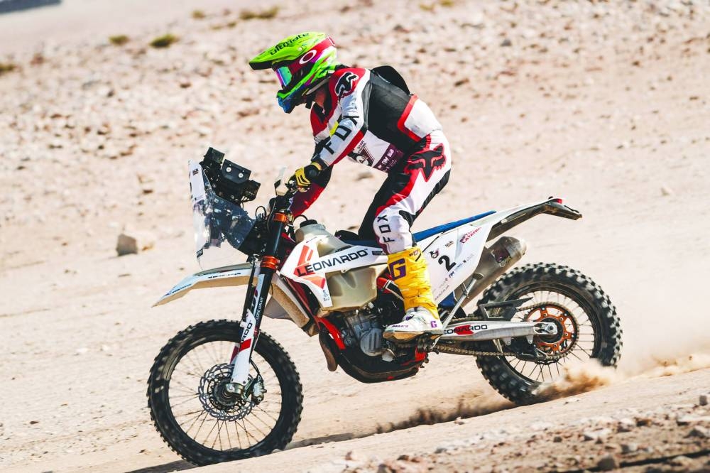 
David Megre was fastest in the bikes section. 