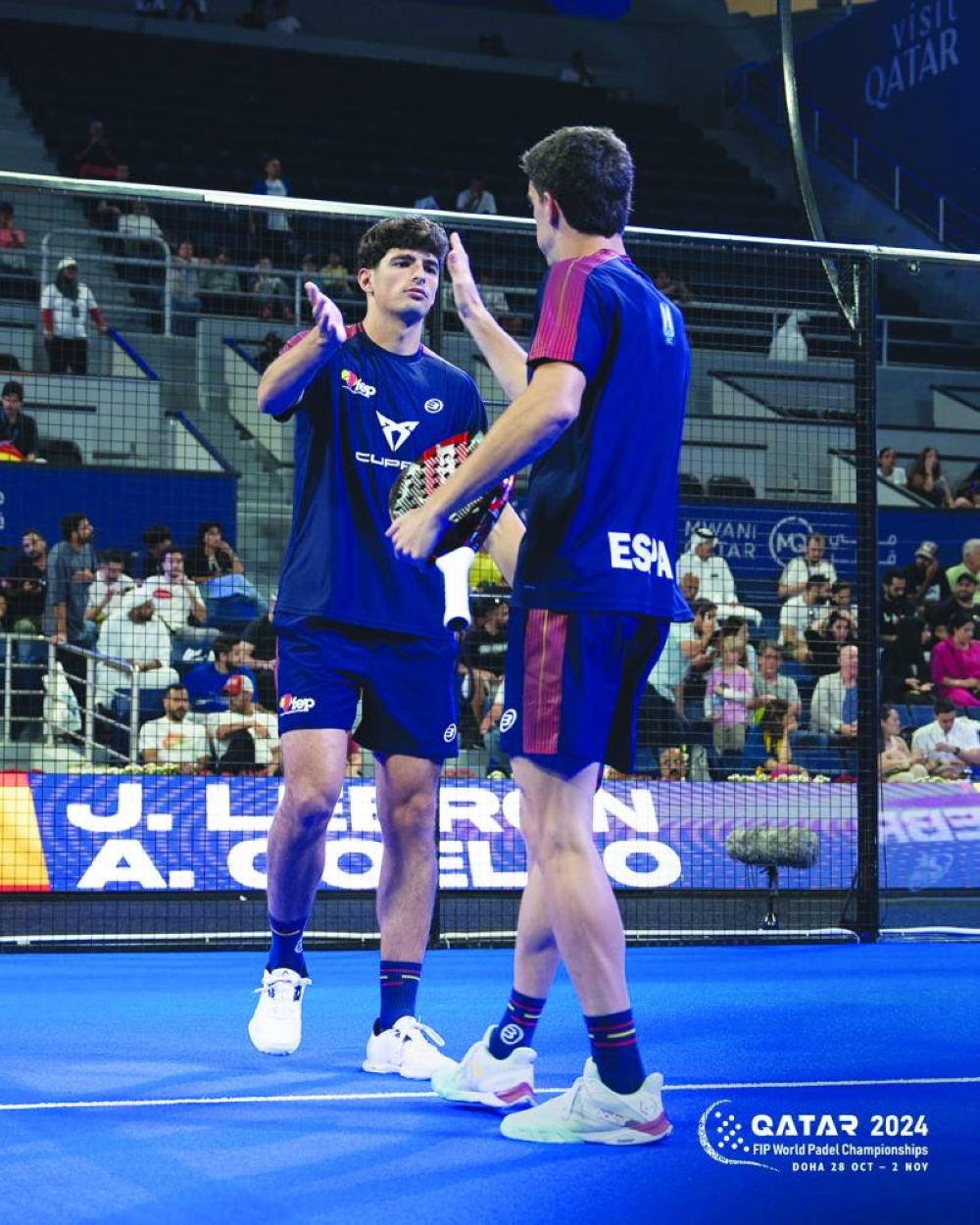 
Spain’s Juan Lebron and Arturo Coello beat Italy’s Facundo Dominguez and Lorenzo Di Giovanni 6-1, 6-1. 