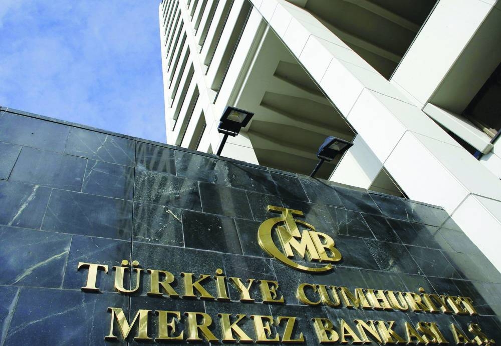 Turkiye's central bank headquarters is seen in Ankara (file). After September’s worse-than-expected inflation data, the central bank tilted to a more hawkish stance and noted uncertainty over the pace of improvement.
