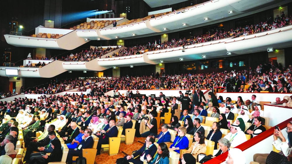 The delegates at the opening session.