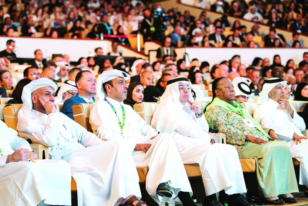 QNB Group CEO Abdulla Mubarak al-Khalifa among other dignitaries at WISH 2024.