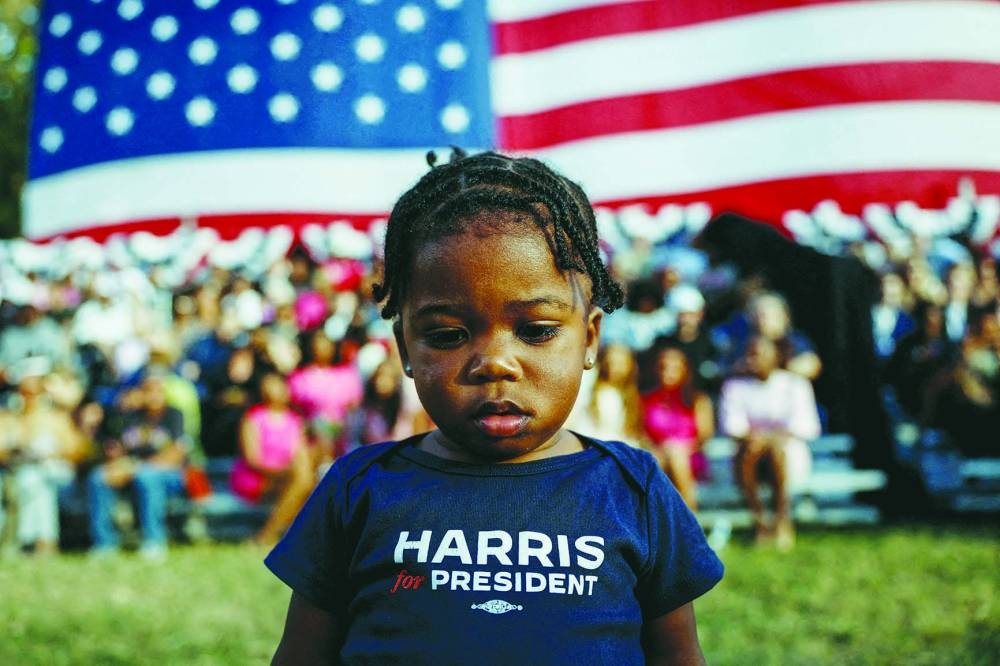  A crestfallen 18-month-old at the same event event.  (Reuters)