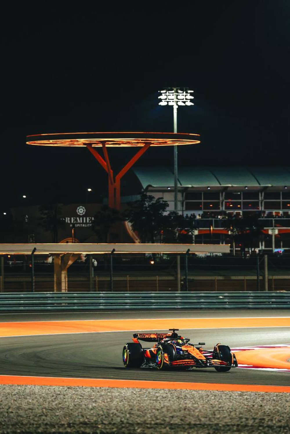 McLaren’s Lando Norris in action during the sprint qualifying session for the Qatar Grand Prix at the Lusail International Circuit on Friday.