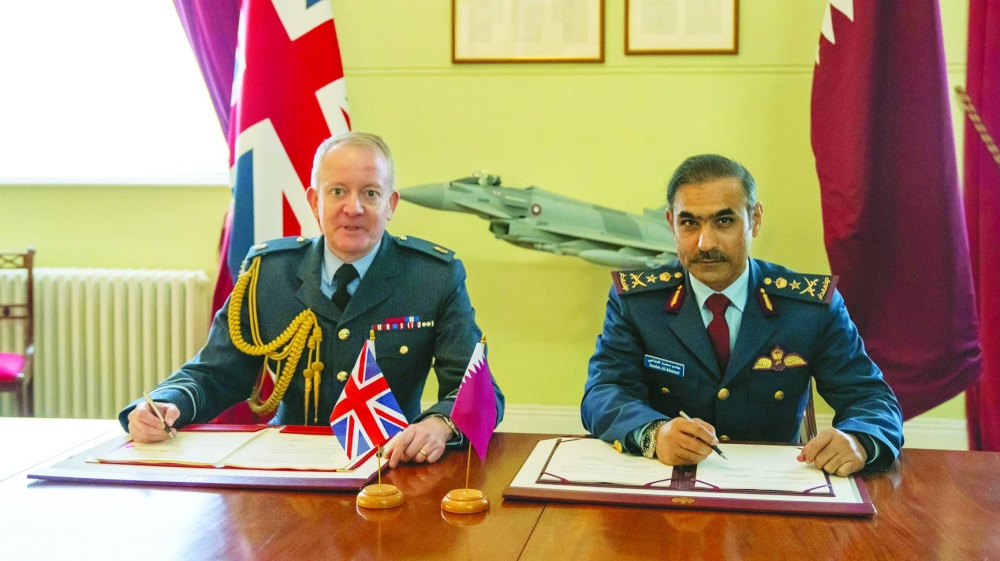 Qatar and the UK signed a MoU to enhance cooperation in air capabilities and related services