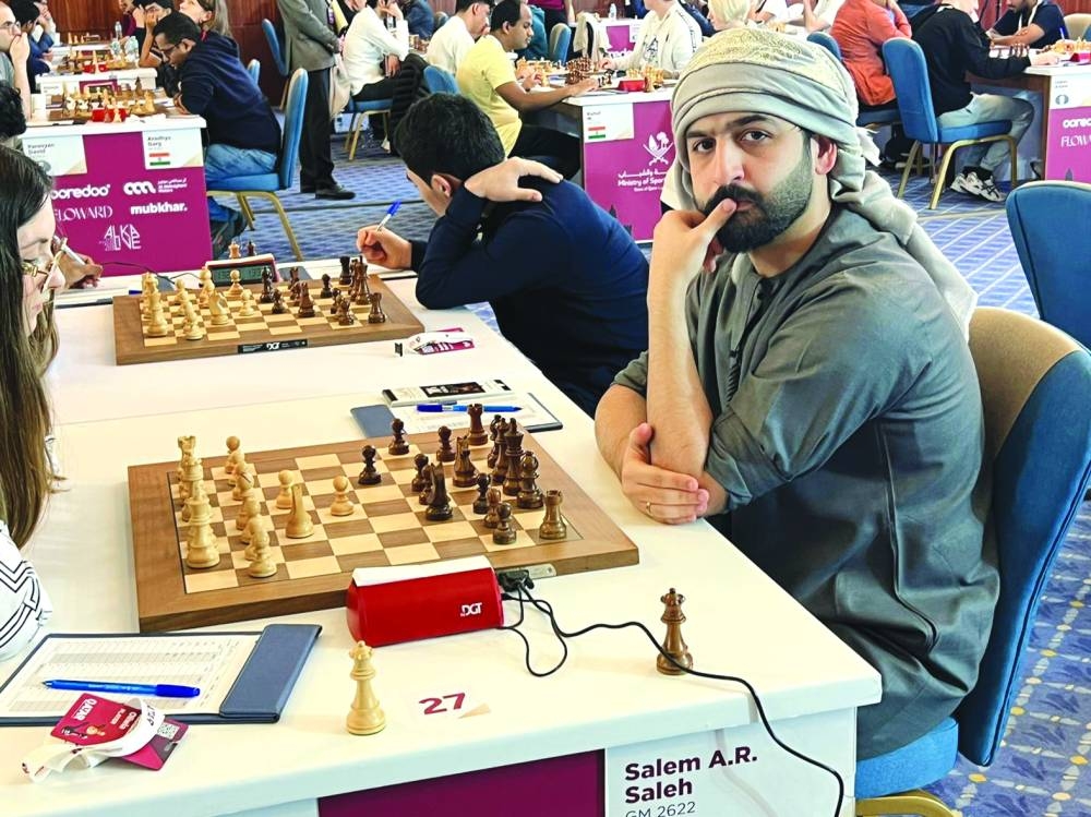 
UAE’s Salem Abdulrahman Mohamed Saleh has scored 2.5 points after three rounds. 