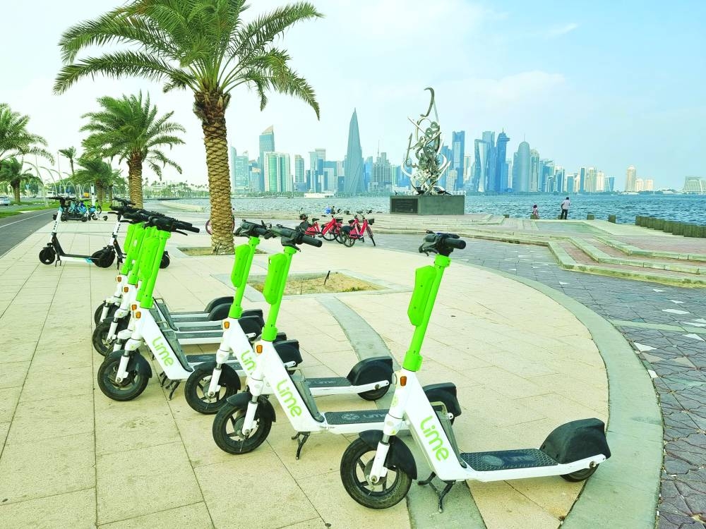 The influx of e-scooters also brought a noticeable change to the Doha Corniche’s landscape as it continues to embrace innovative and sustainable technologies.