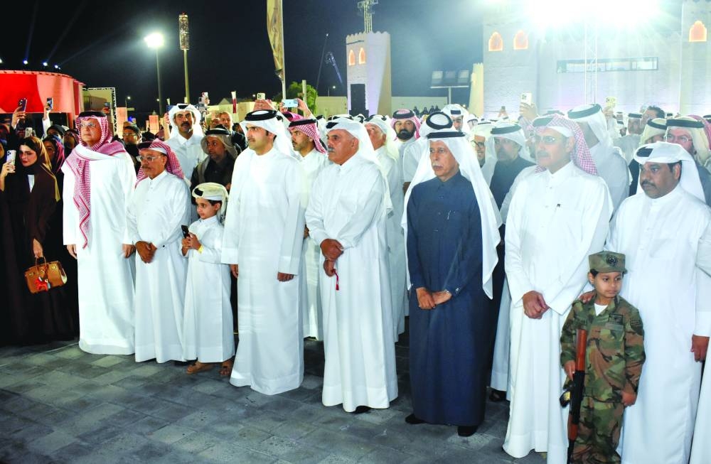 Dignitaries at the opening of Darb Al Saai at Umm Salal Tuesday. PICTURE: Thajudheen
