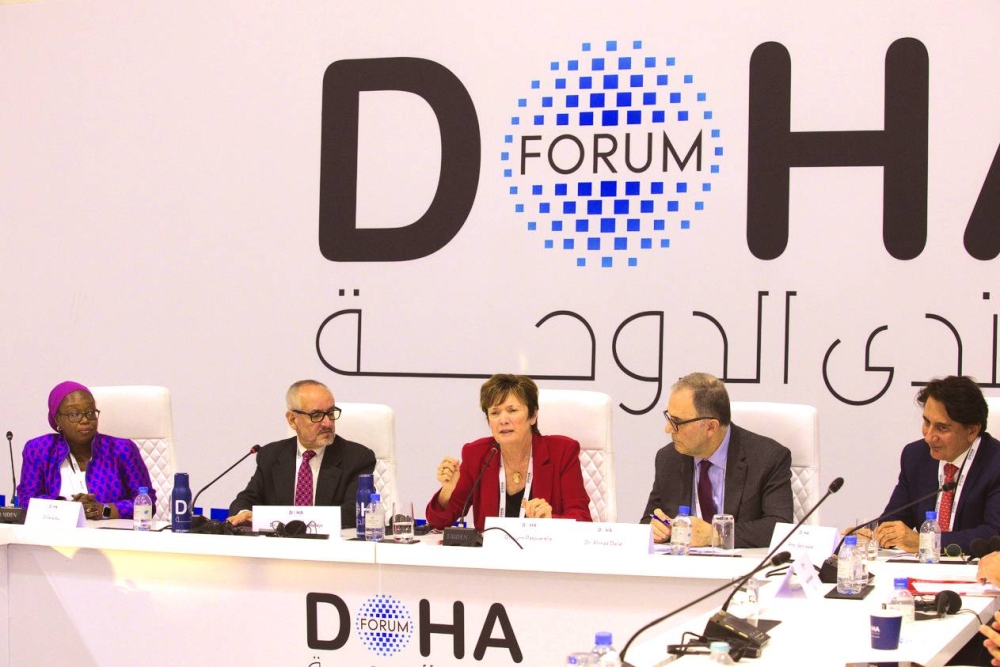 Some of the panellists at the event.