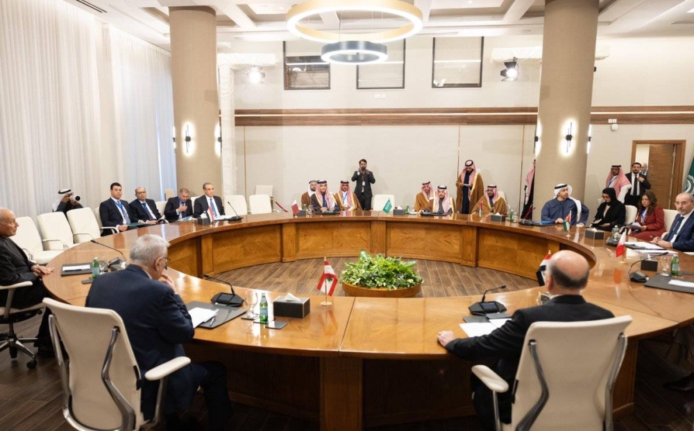 HE the Prime Minister and Minister of Foreign Affairs Sheikh Mohammed bin Abdulrahman bin Jassim al-Thani also participates in the meeting of the Arab Ministerial Contact Committee on Syria.